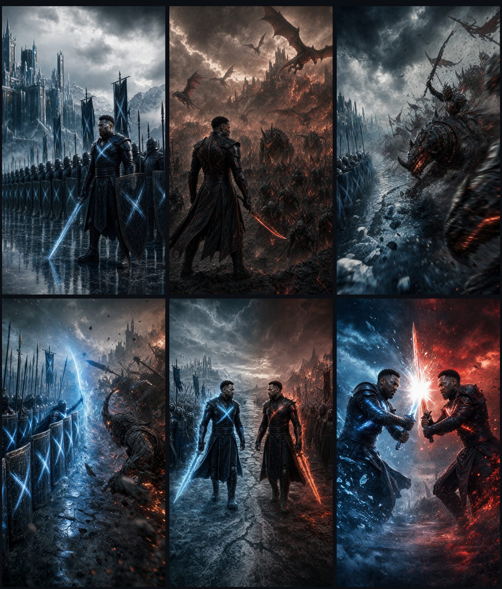 THE DIVIDE — the six-beat battle board — reference frame