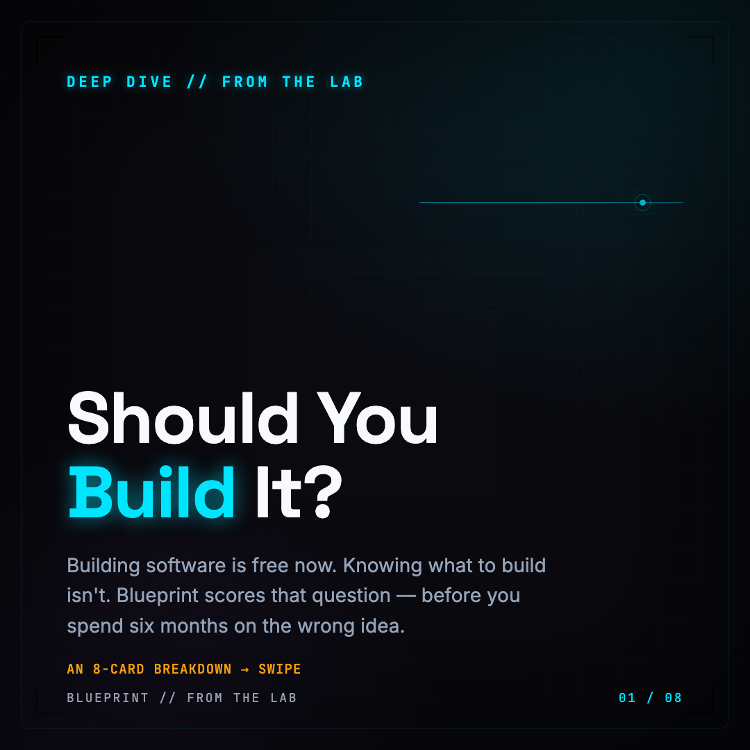 Blueprint: The “Should You Build It?” Machine