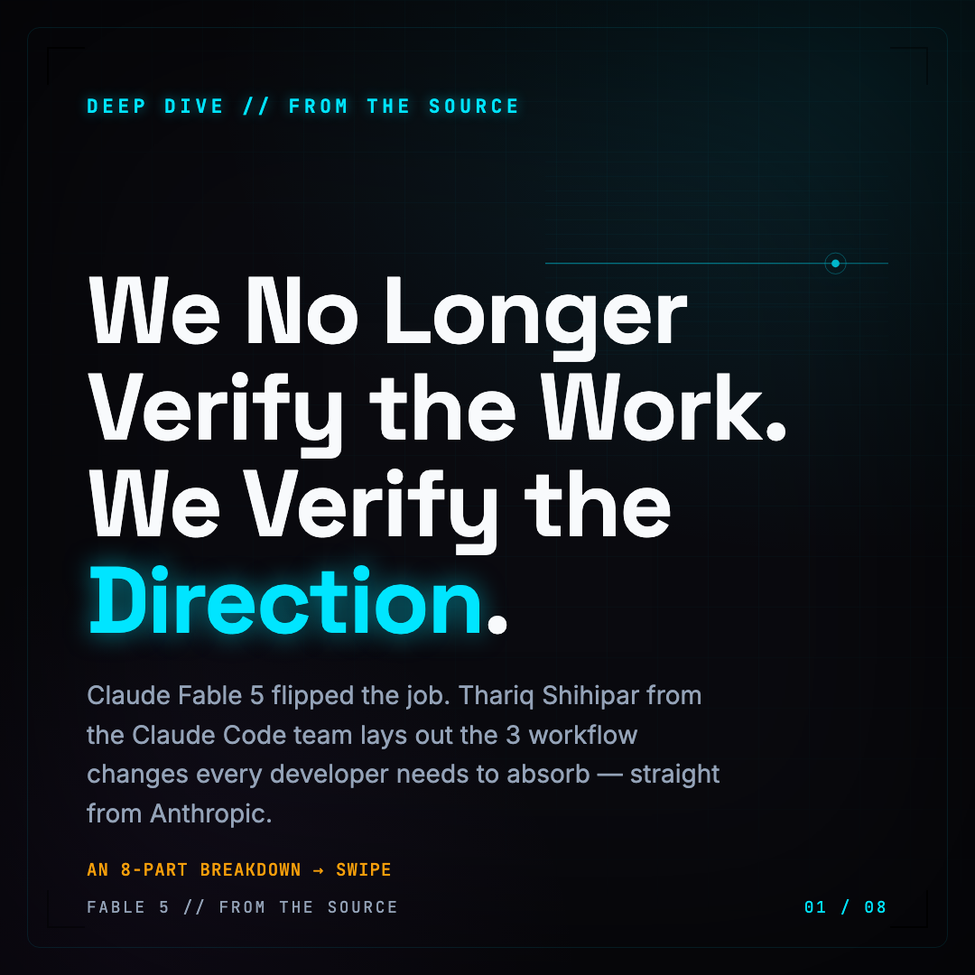 Claude Fable 5: We No Longer Verify the Work — We Verify the Direction