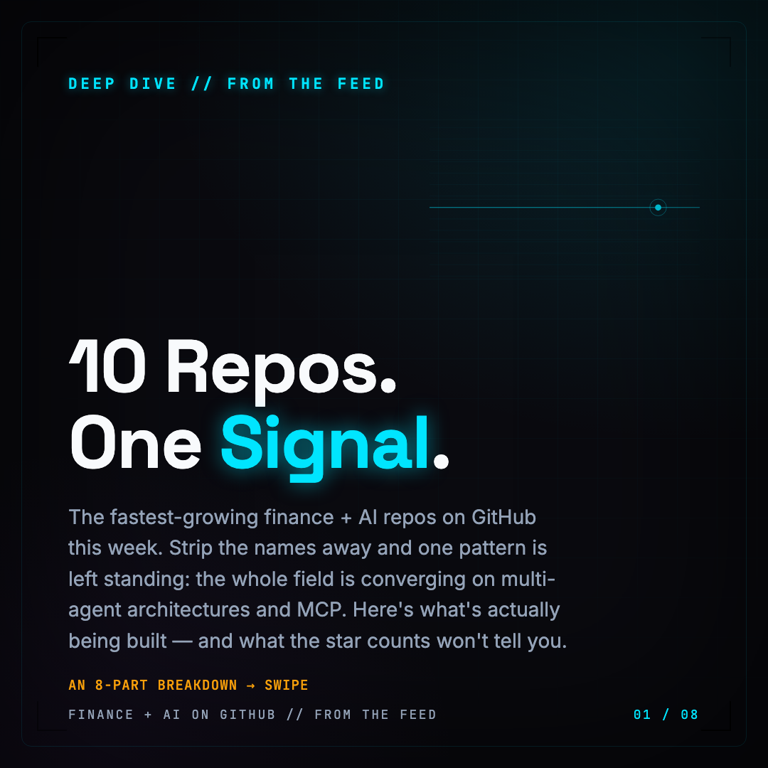 10 Finance + AI Repos, One Signal