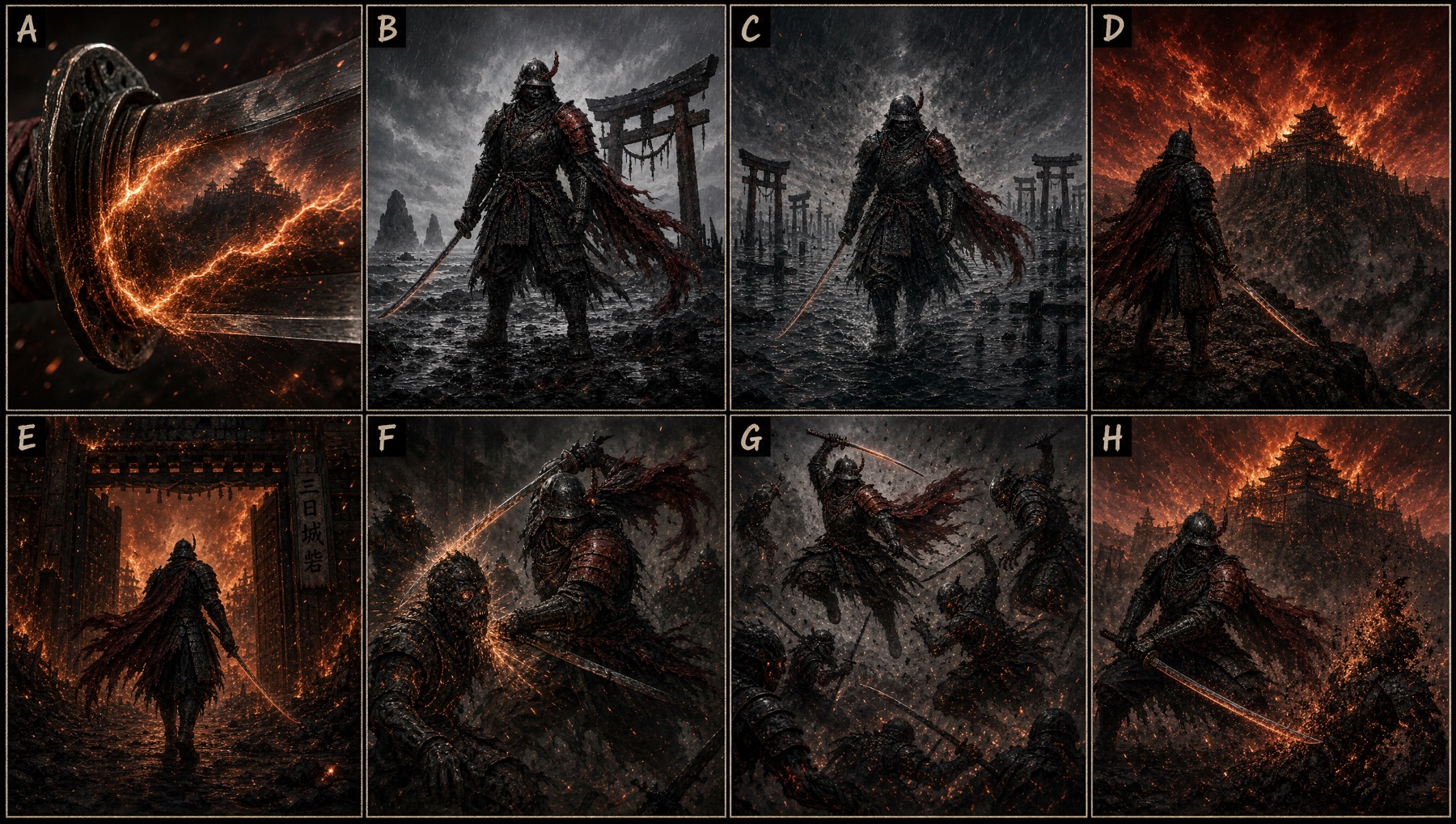 Opus 4.8 storyboard — eight beats