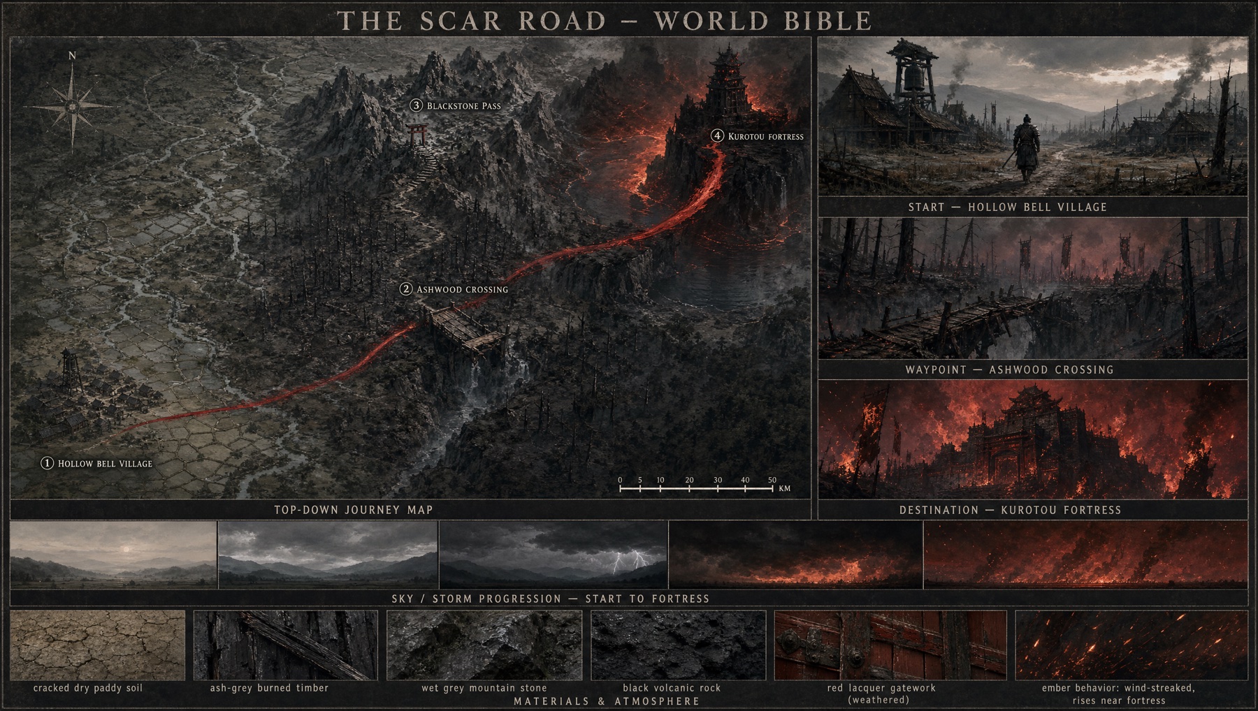 Sonnet 5 world map — The Scar Road